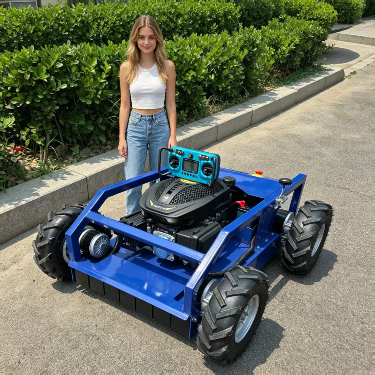Lawn Mower Battery - Smart Remote-Controlled Lawn Mower — 550mm