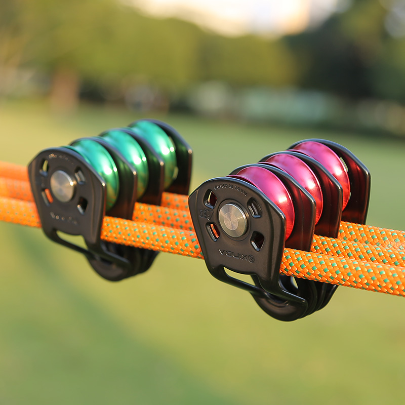 Outdoor Power Group - Outdoor Three Pulley Sliding Rope Sling,