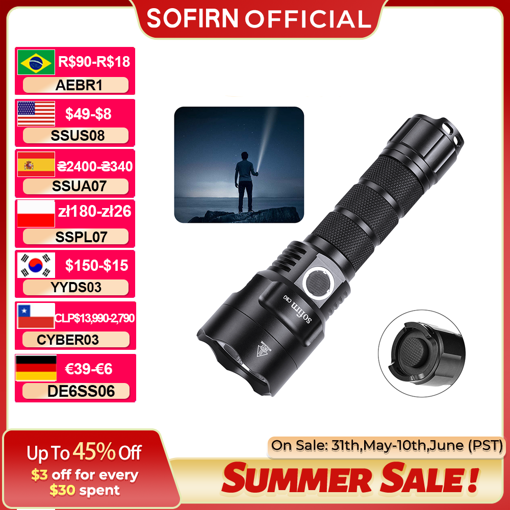 Outdoor Power Group - Sofirn C8G Powerful 21700 LED Tactical