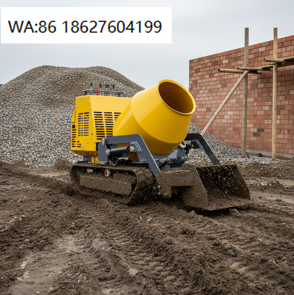 Concrete Mixer Small - Self Walking Tracked Concrete Mixer Mobile