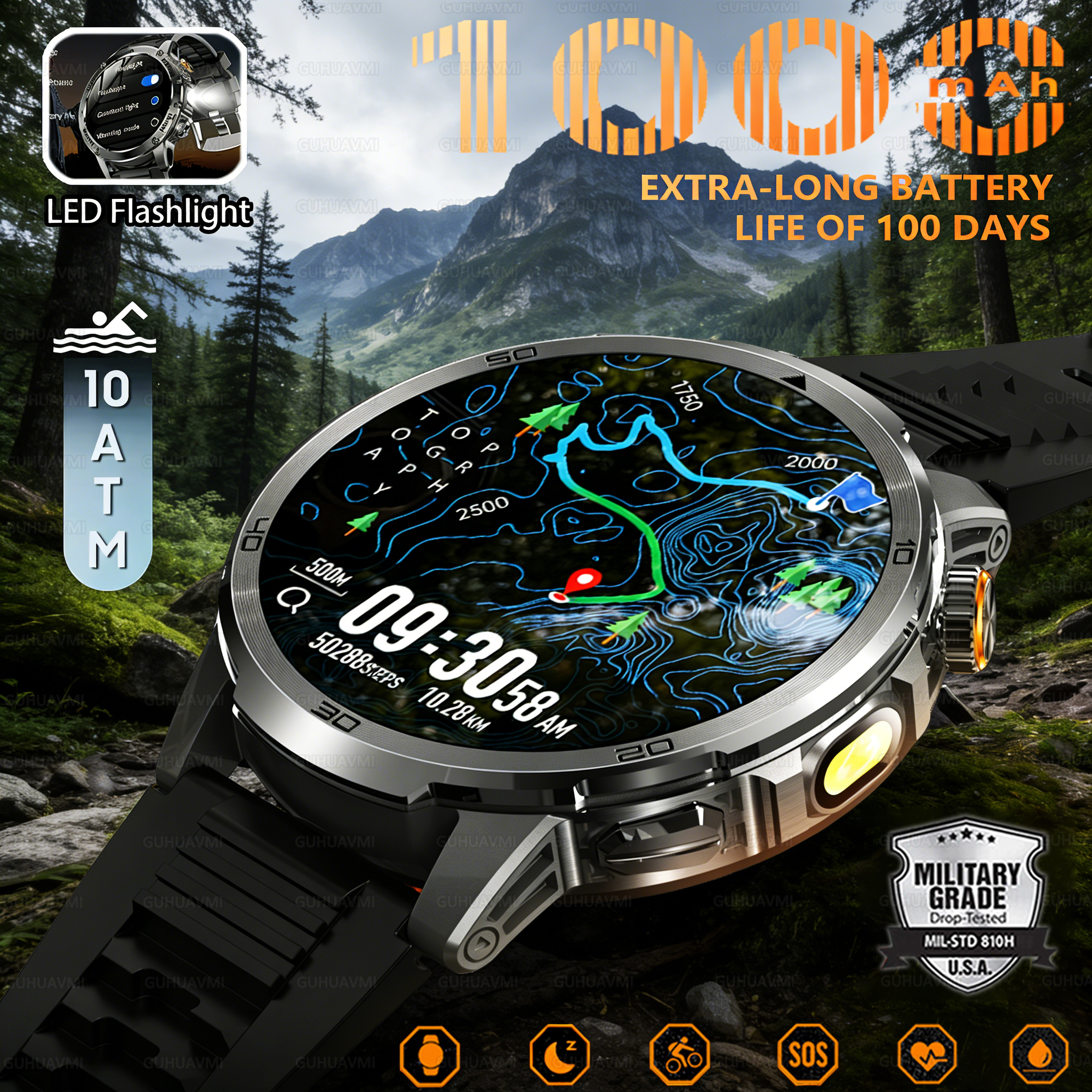 Outdoor Power Hours - 2026 New Outdoor Military 1.85-inch 466*466