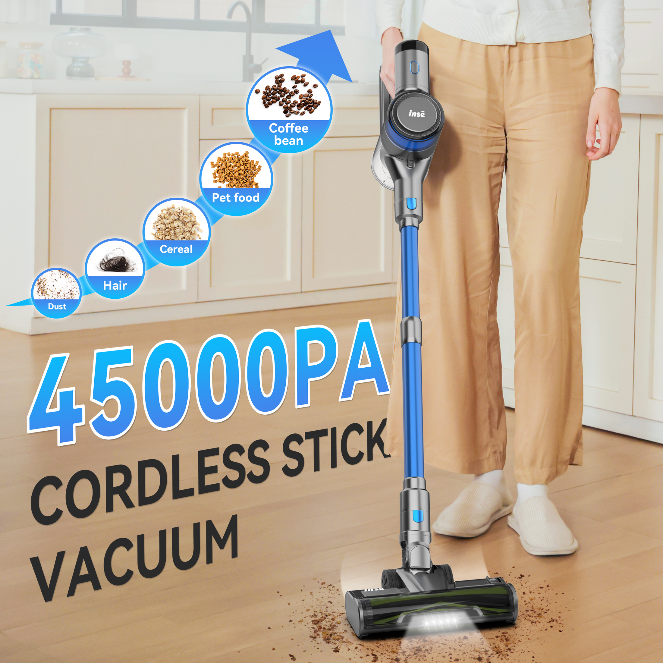 Lawn Mower Battery - INSE S9X Handheld Stick Vacuum Cleaner,