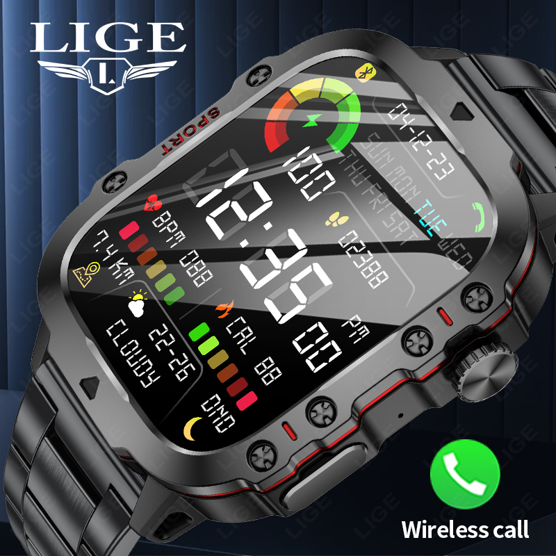 Outdoor Power Hours - LIGE Outdoor Men's Sports Smart Watch