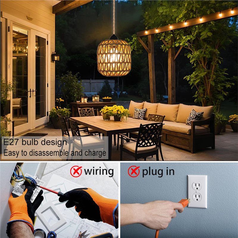 BHTS-Woven Rattan Battery Powe - Outdoor Power For Gazebo avis et prix