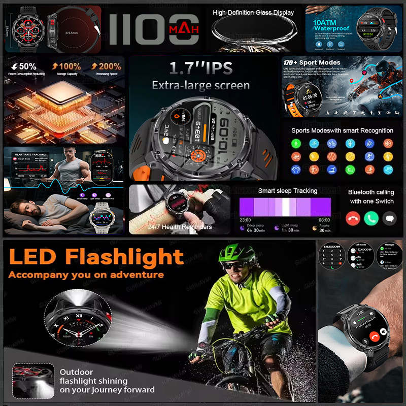 T-REX 3 Military Smartwatch Me - Outdoor Power Hours avis et prix