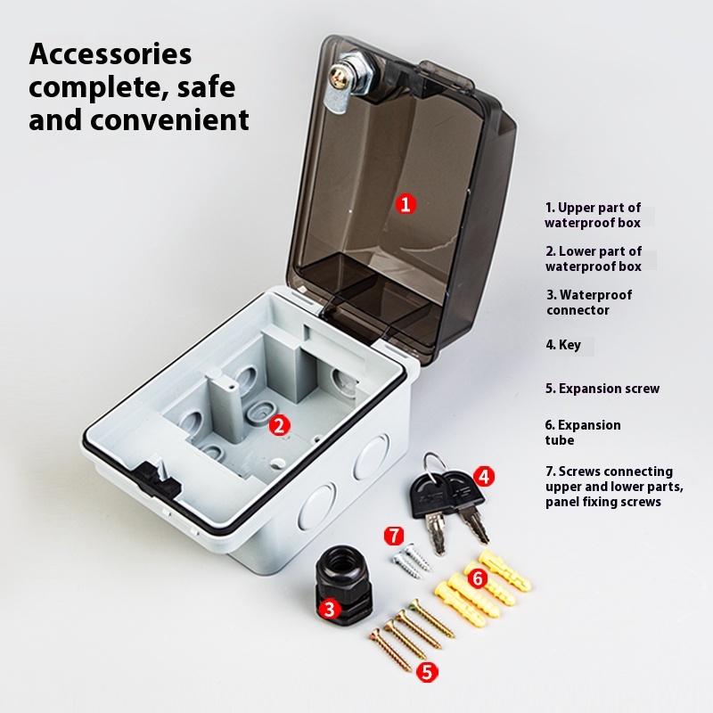 Outdoor 86 Type Open-mounted S - Outdoor Power Socket With Lock avis et prix