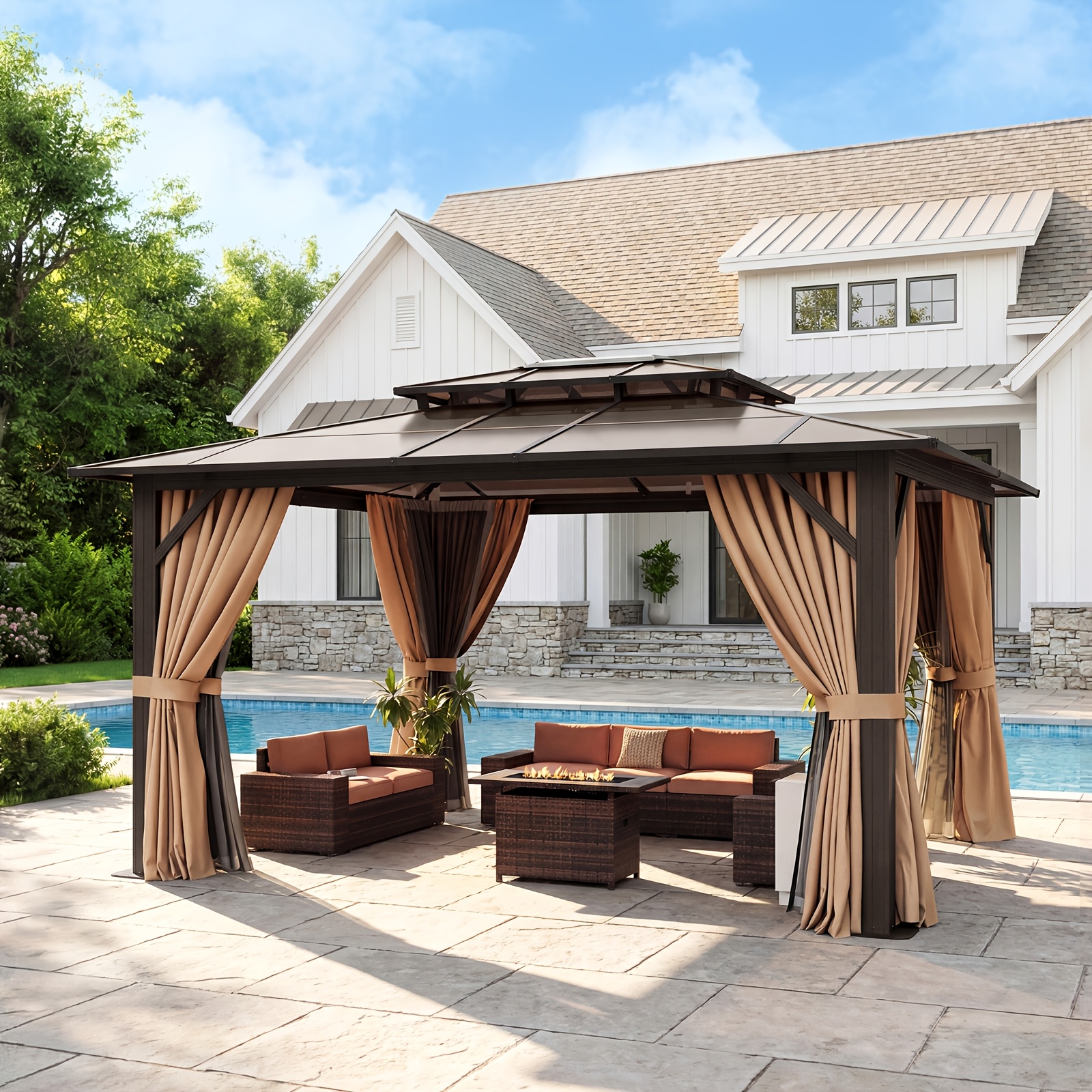 20'x13'/16'x12'/12'x10' Hardto - Outdoor Power For Gazebo avis et prix