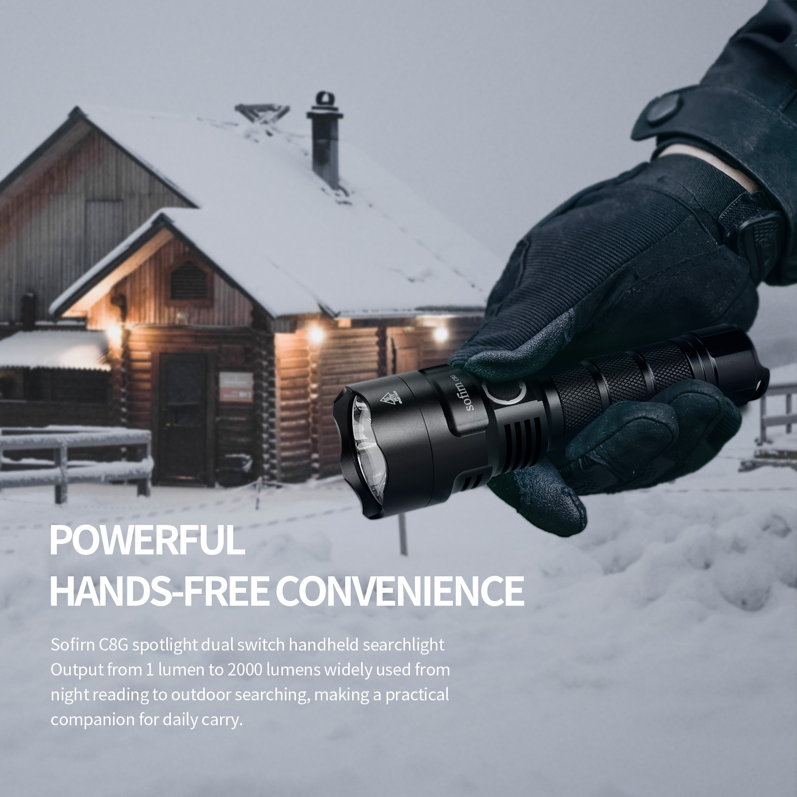 SOFIRN C8G Powerful LED Flashl - Outdoor Power Group avis et prix