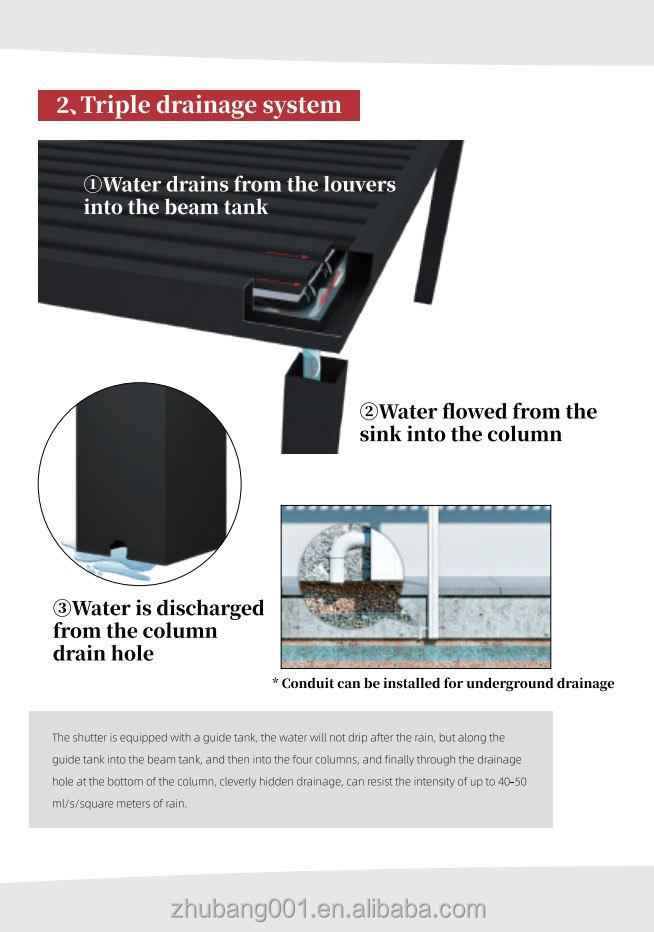 Luxury Modern Motorized Alumin - Outdoor Power For Gazebo avis et prix