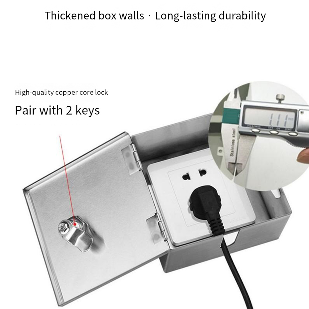 Stainless Steel Outdoor Electr - Outdoor Power Socket With Lock avis et prix