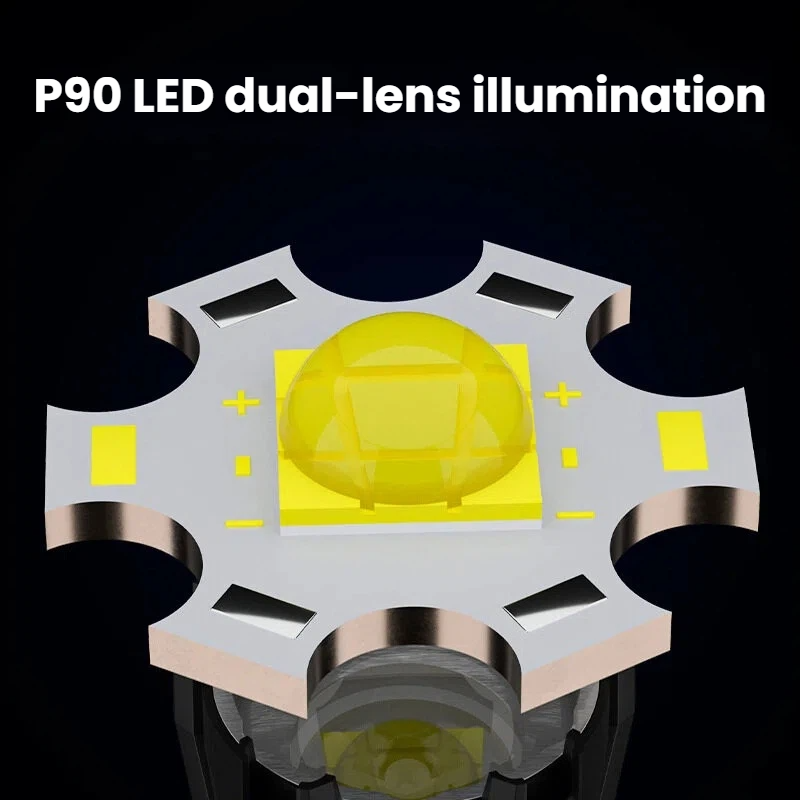 High-power P90 LED Flashlight  - Outdoor Power For Camping avis et prix