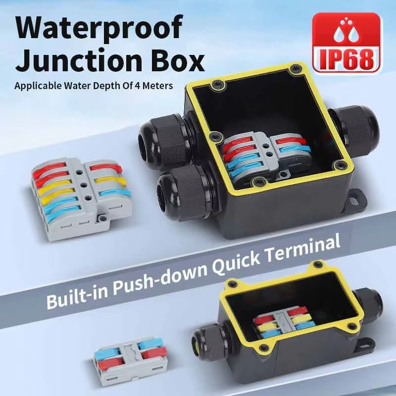 Junction Box Waterproof IP68 2 - Outdoor Power Plug avis et prix