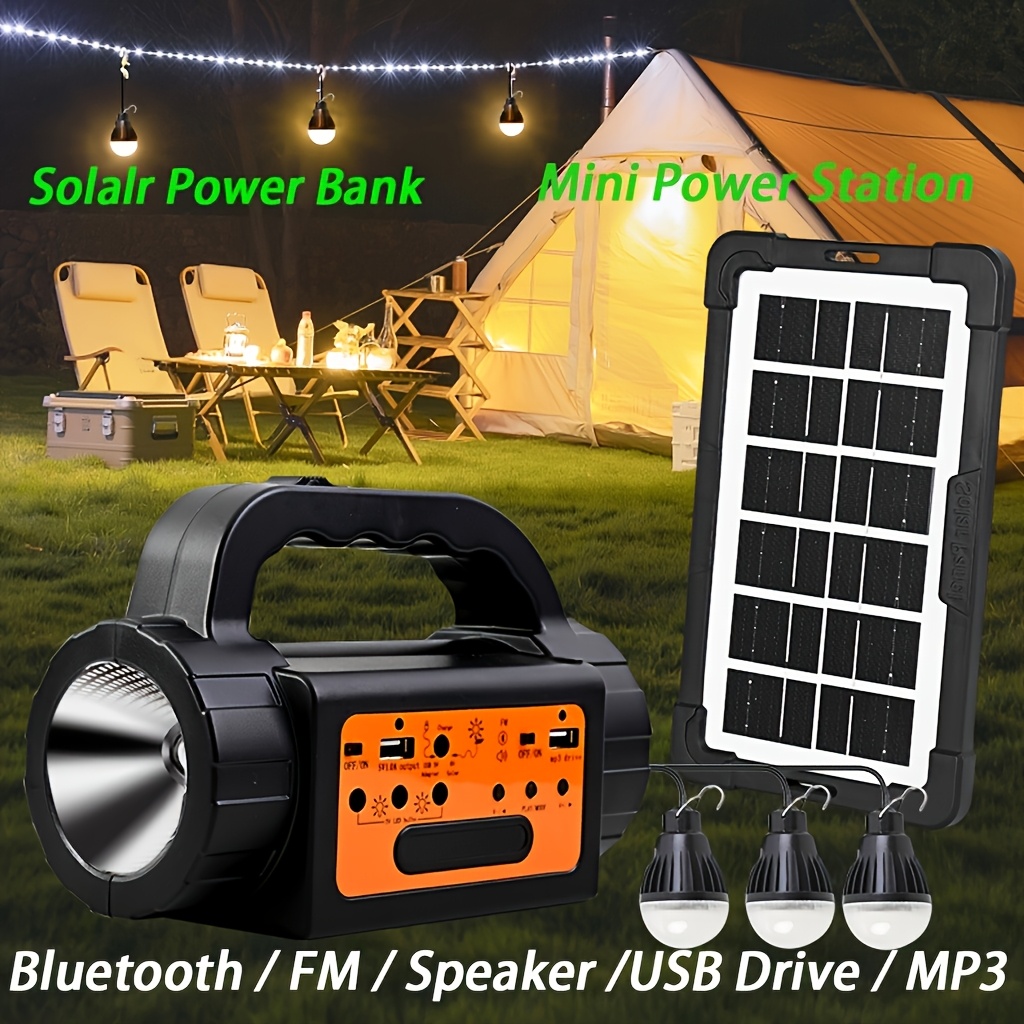 Solar Rechargeable Camping Lig - Outdoor Power For Camping avis et prix