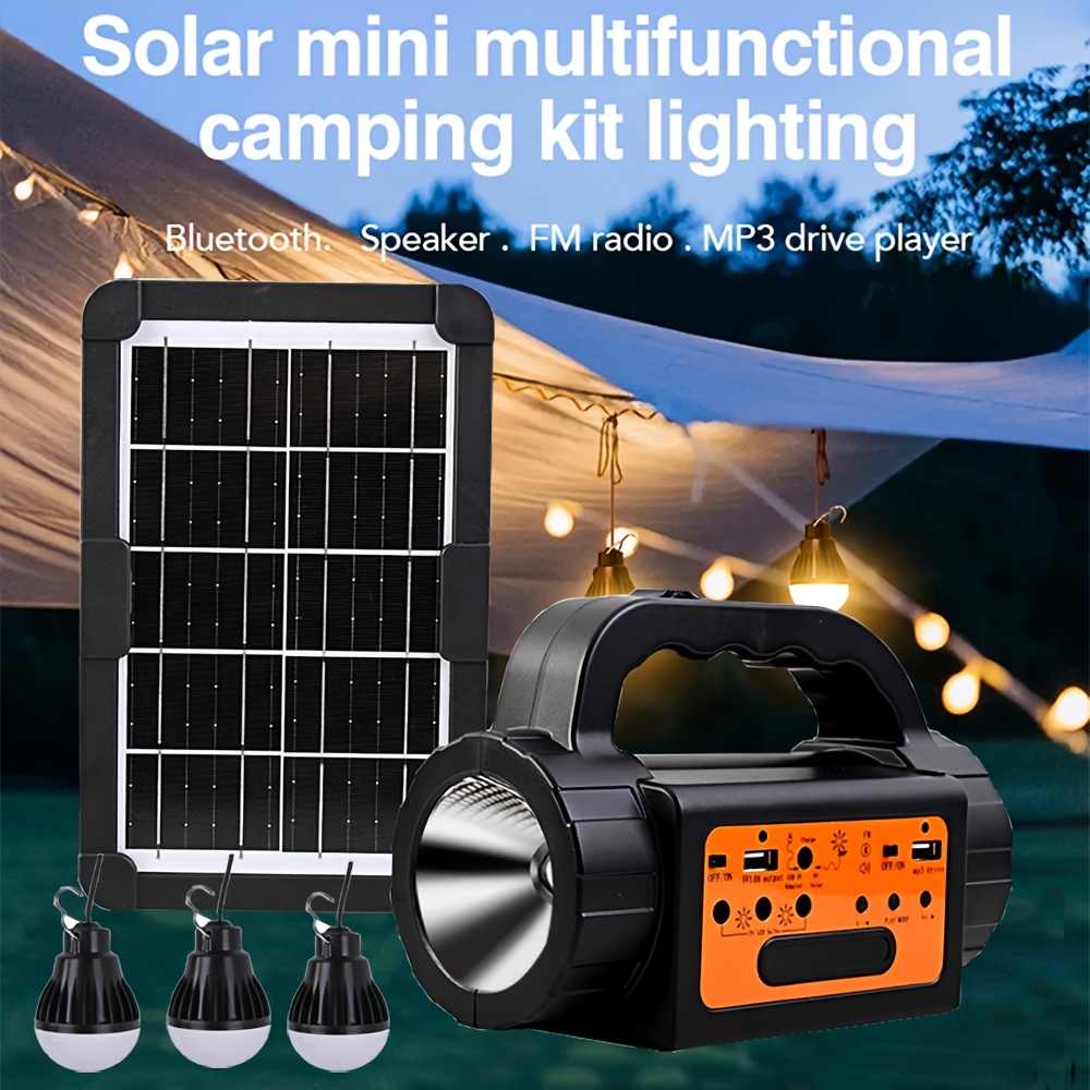 Solar Rechargeable Camping Lig - Outdoor Power For Camping avis et prix