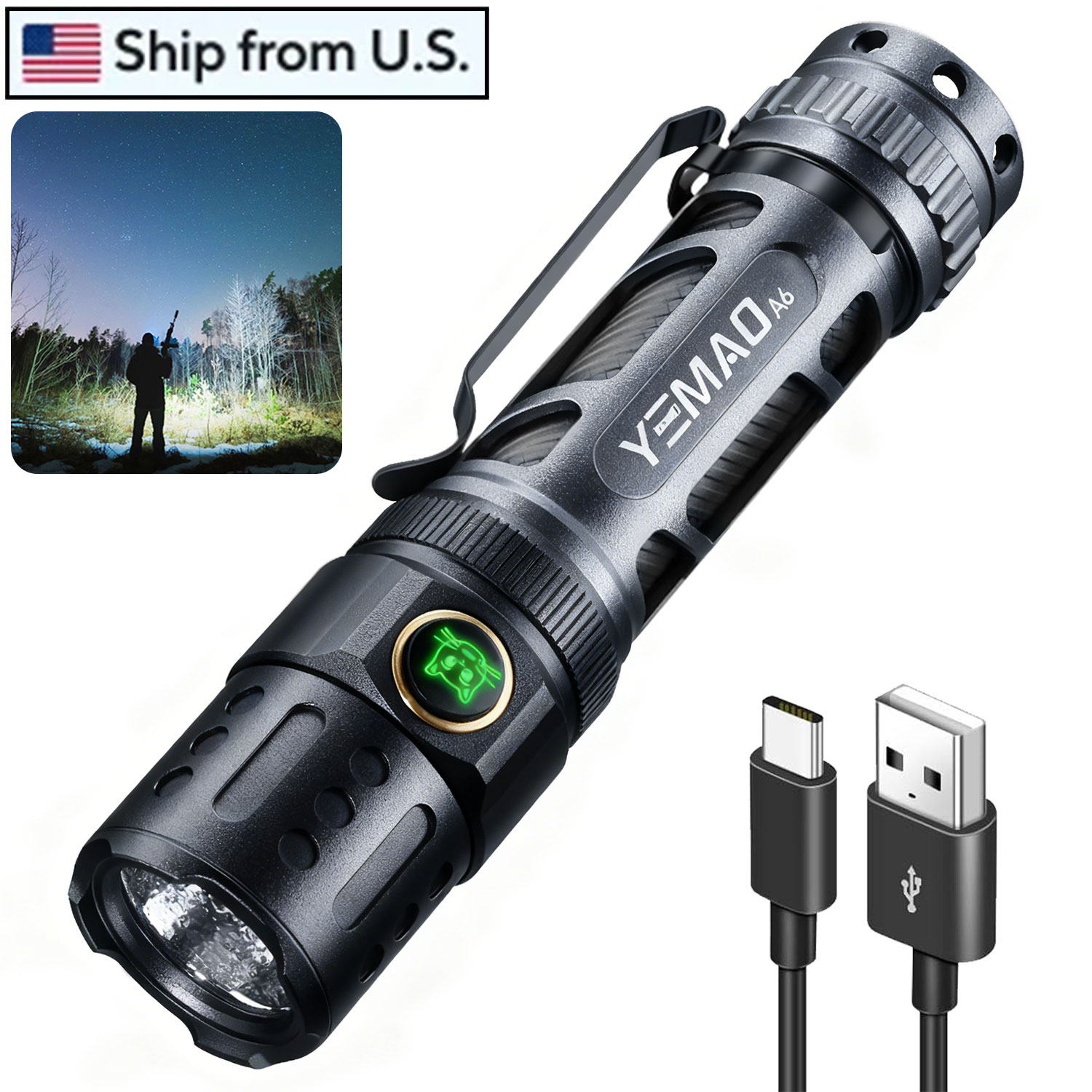 2200Lm Powerful LED Flashlight - Outdoor Power Group avis et prix