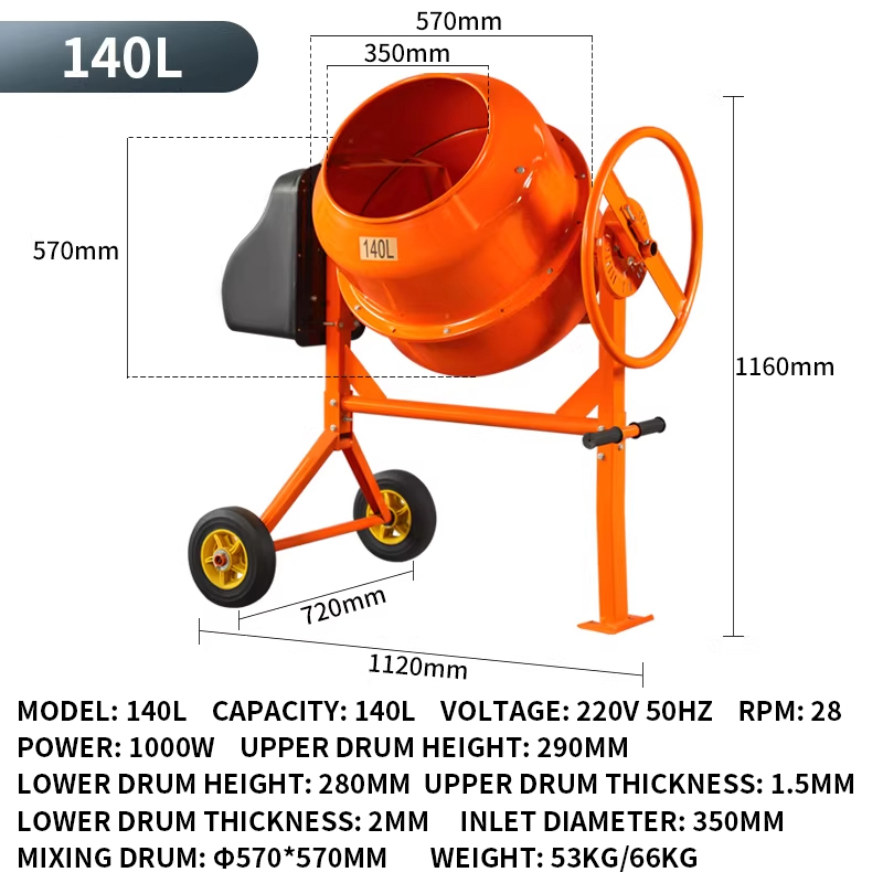 120L Feed Mixer Compact Home-U - Concrete Mixer Small avis et prix