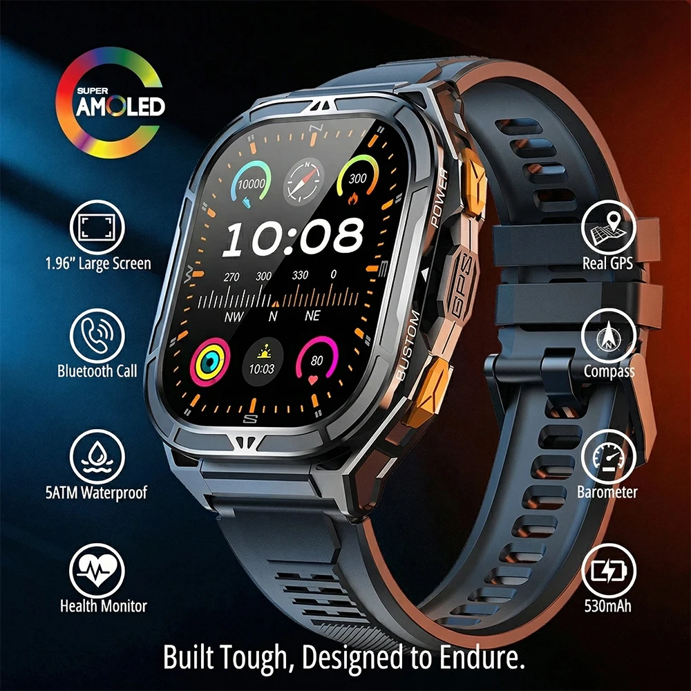 Luxury AMOLED Smartwatch Real  - Outdoor Power Hours avis et prix