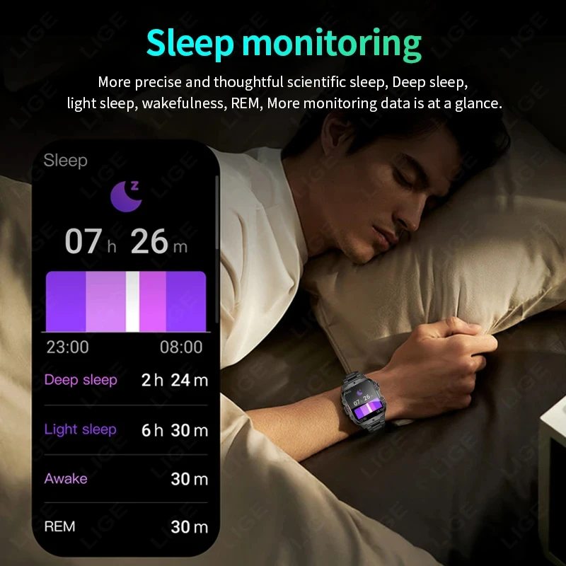 LIGE Outdoor Men's Sports Smar - Outdoor Power Hours avis et prix