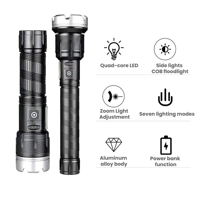 High-power LED Flashlight Tele - Outdoor Power For Camping avis et prix